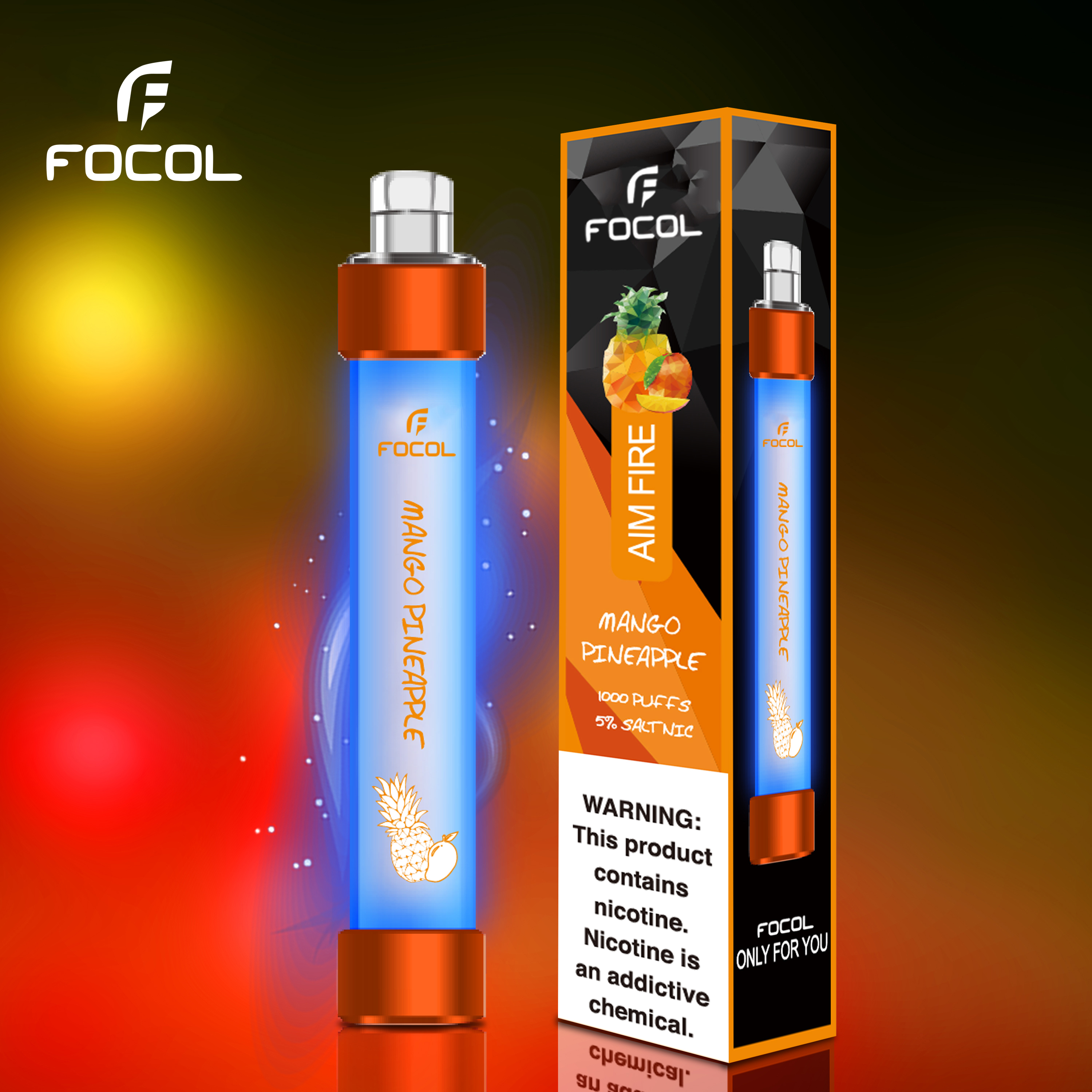 1000 Puffs E-Cigarettes Multiple Flavors Custom Disposable Vape