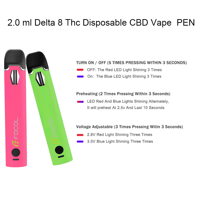 Vaping 2ml Pens with CBD Hemp Products Specialists