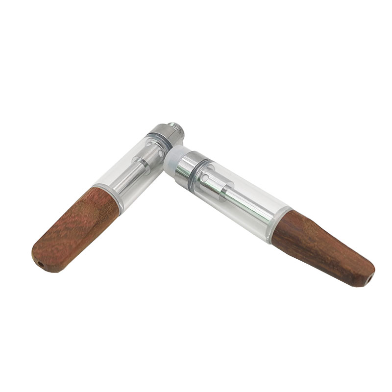 Glass Cartridge with Wood Mouthpiece