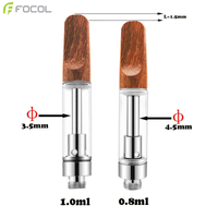 Focol Wood Tip HHC Carts Thick oil Vape Cartridge
